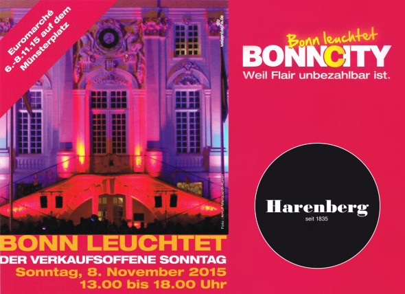 Harenberg Bonn verkaufsoffener Sonntag 2015
