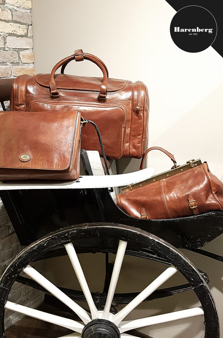 Harenberg Bonn The Bridge Leder Tasche Handtasche Weekender