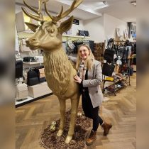 Harenberg Hirsch gold Weihnachten