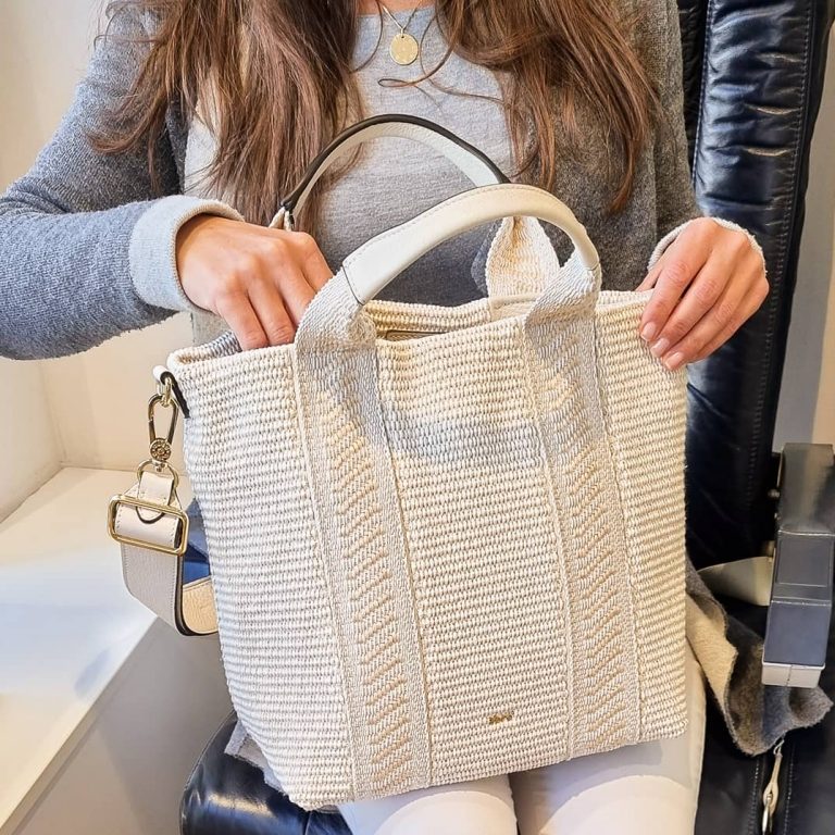 Abro Handtasche Kaia Raffia beige sand