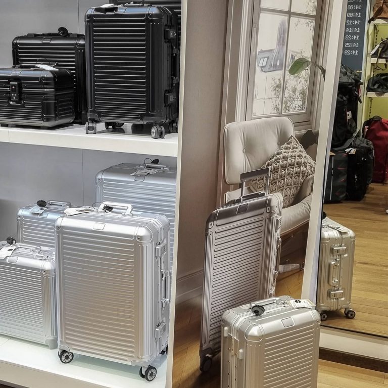 Travelite Koffer Alukoffer silber schwarz