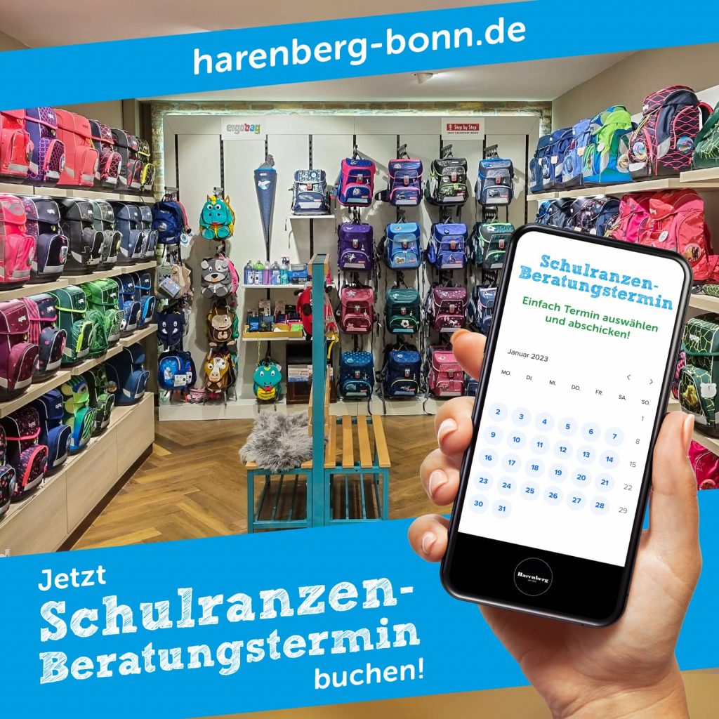 Harenberg Bonn Schulranzen Beratungstermin Ergobag Step-by-Step
