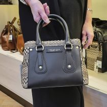 The Bridge Handtasche Bonn Harenberg Leder Bast Materialmix