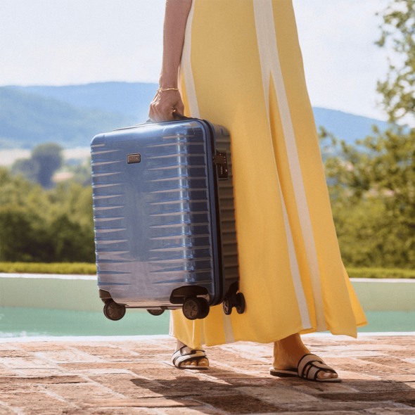 Titan Litron 100% Polycarbonat Hartschale Koffer Eisblau Harenberg Bonn