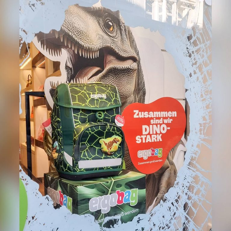 Ergobag Schulranzen Schulrucksack Harenberg Bonn Schaufenster Dinostark