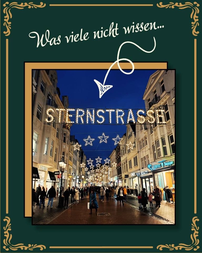 Sternstraße Weihnachtsbeleuchtung Bonn Harenberg Bonn