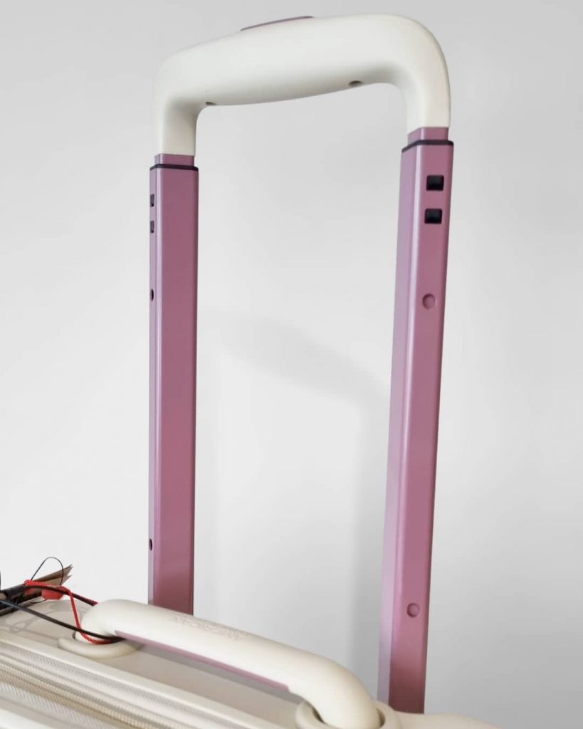 American Tourister Neovibe Puffer Koffer Hartschale Polycarbonat Sand Flieder Harenberg Bonn