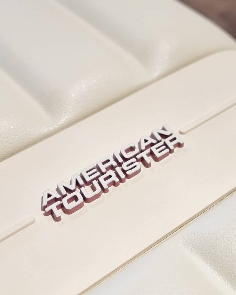 American Tourister Neovibe Puffer Koffer Hartschale Polycarbonat Sand Flieder Harenberg Bonn