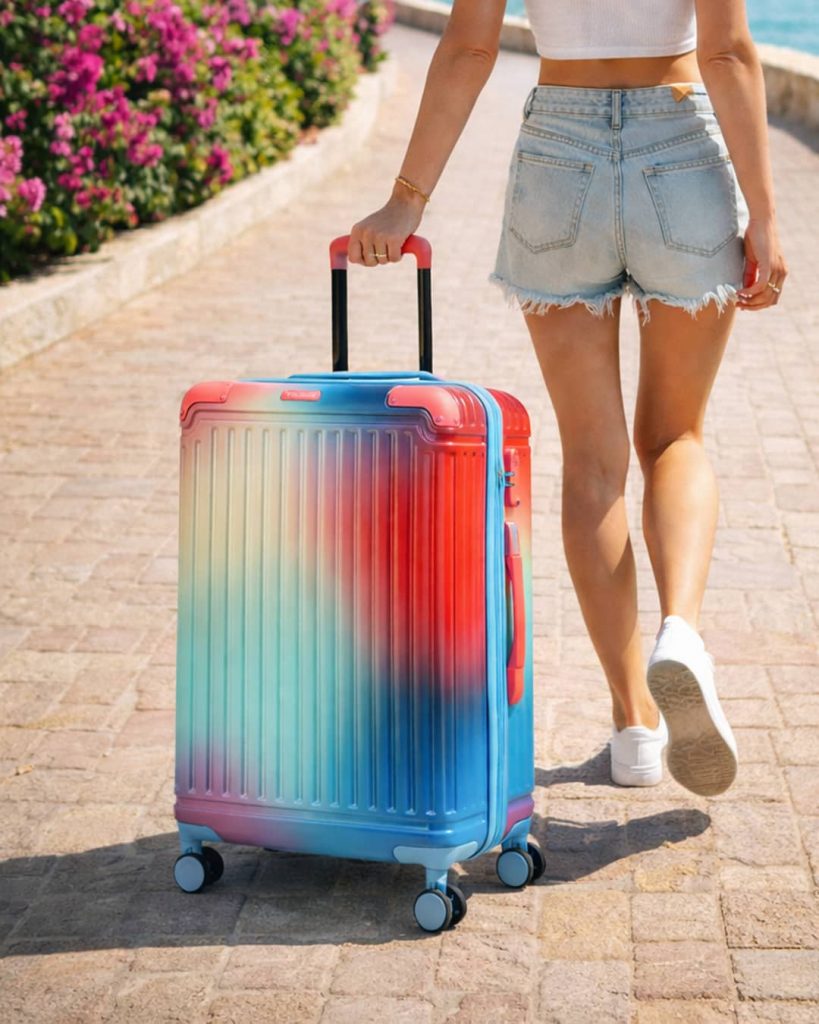 Travelite Cruise Multicolor Koffer Hartschale bunt farbenfroh Harenberg Bonn